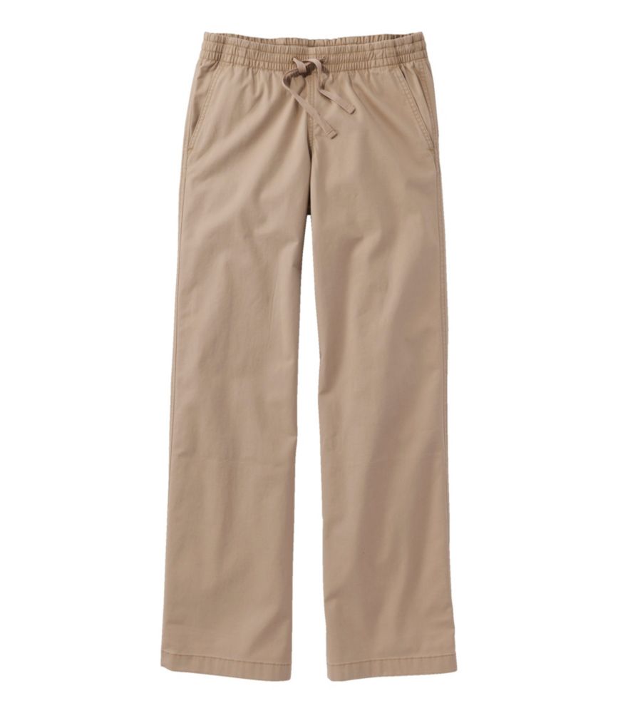 Everyday Outdoor Lakewashed Pull-on Chinos, Mid-Rise Wide-Leg for Everyday Wear Layering Travel and Outdoor Activities