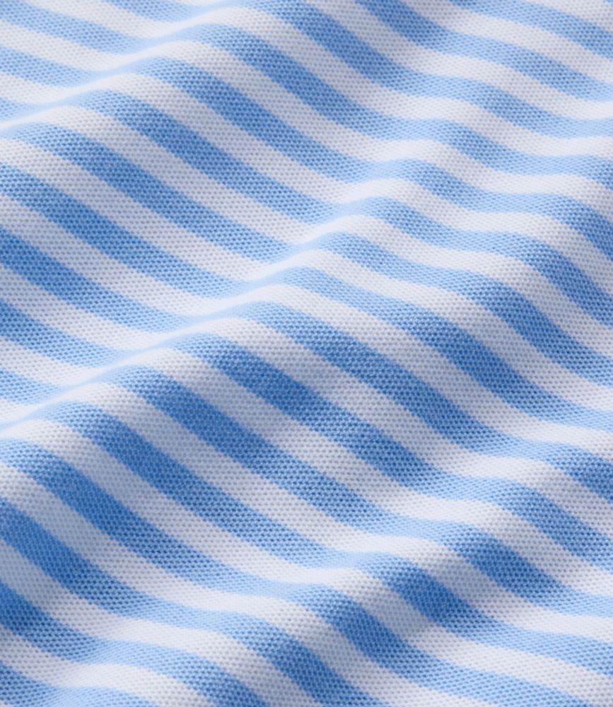 Women's Premium Double L Polo, Short-Sleeve Relaxed Fit Stripe