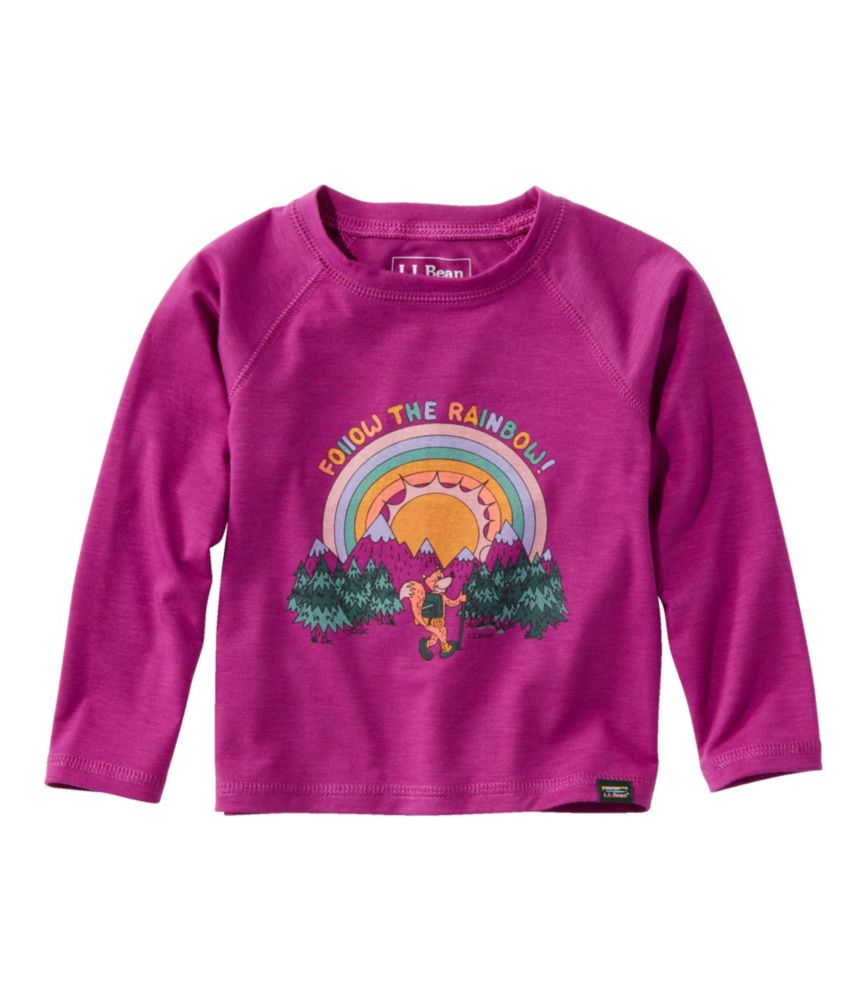 Daily Lifestyle Toddlers Everyday SunSmart Tee, Long-Sleeve for Everyday Wear Layering Travel and Outdoor Activities