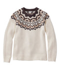 Women's Bean's Classic Ragg Wool Sweater, Crewneck Fair Isle