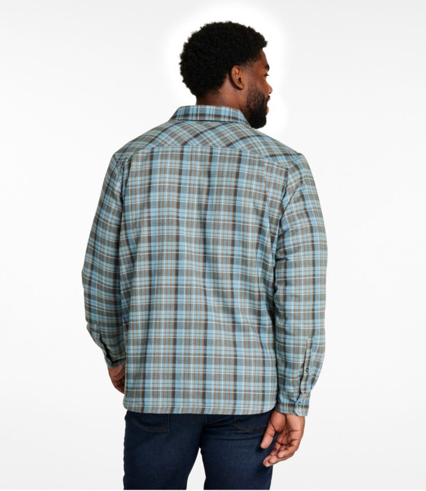 Men's Katahdin Performance Flannel Shirt-Jacket, Hi-Pile Fleece-Lined Plaid