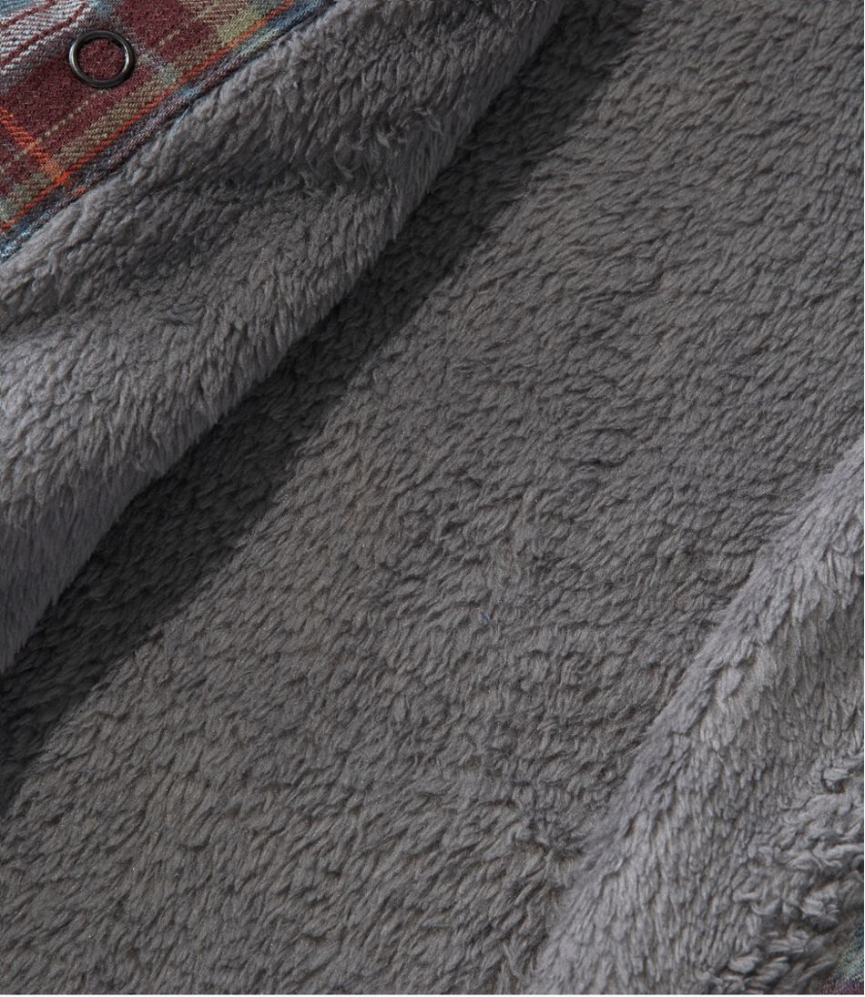 Men's Katahdin Performance Flannel Shirt-Jacket, Hi-Pile Fleece-Lined Plaid
