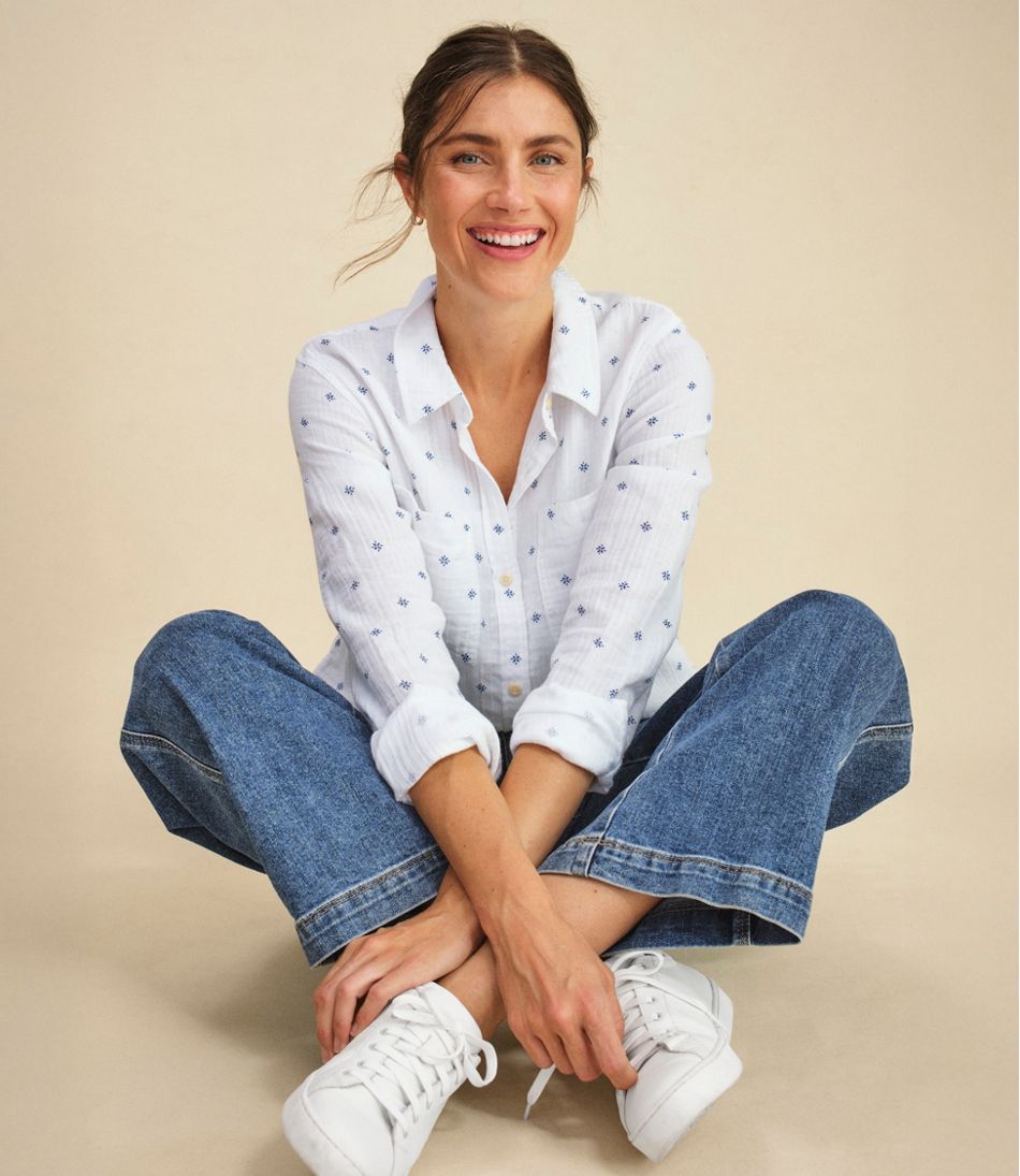 Women's Cloud Gauze Shirt, Long-Sleeve