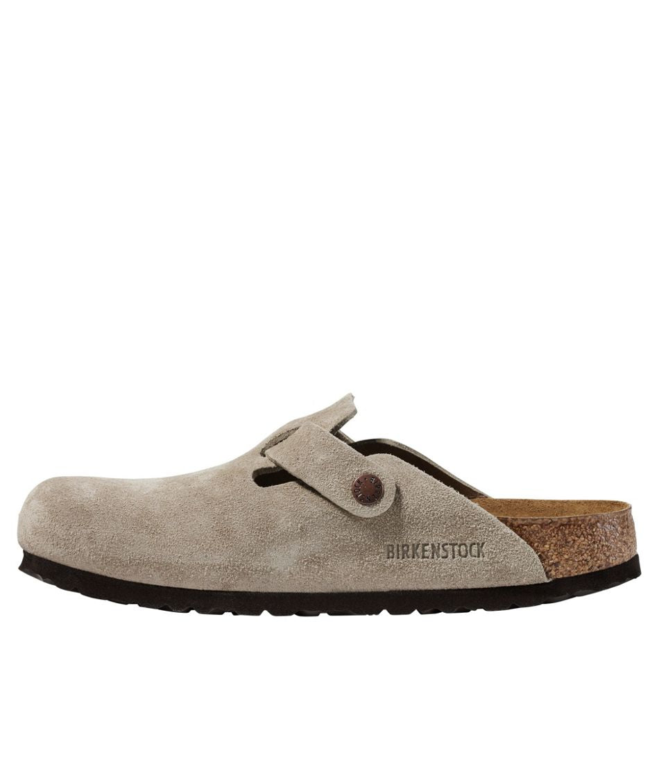 Women's Birkenstock Boston Clogs, Suede Soft Footbed