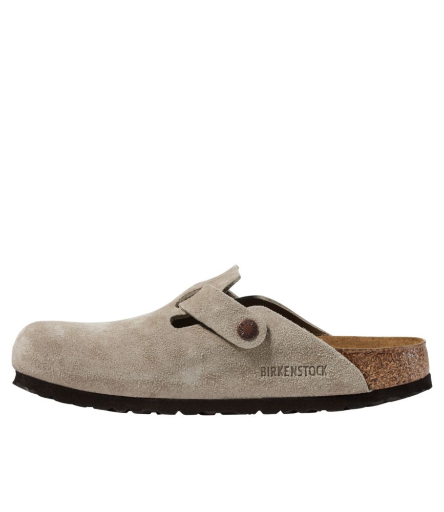 Women's Birkenstock Boston Clogs, Suede Soft Footbed