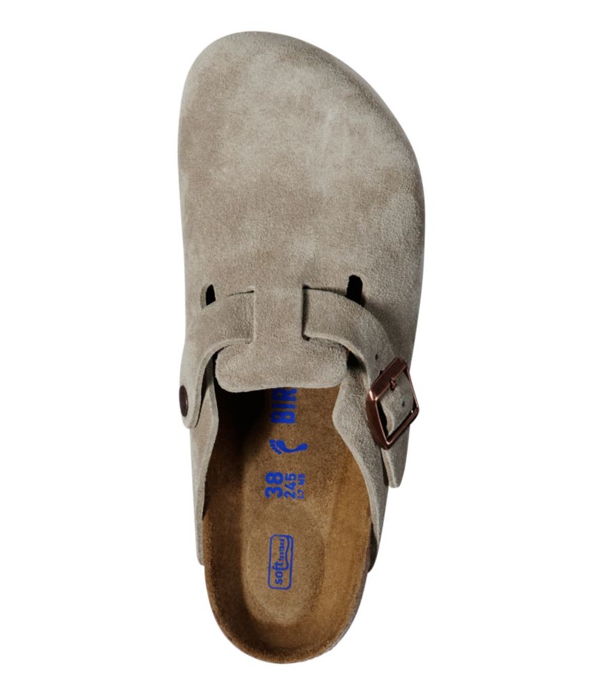 Women's Birkenstock Boston Clogs, Suede Soft Footbed