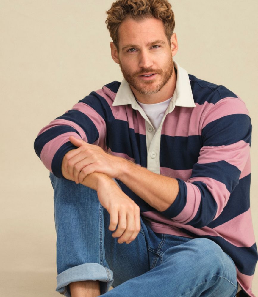 Men's Bean's Vintage Soft Rugby, Stripe