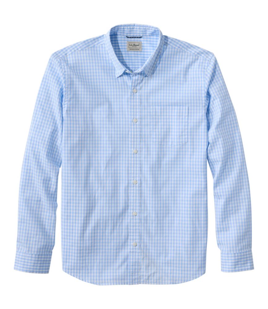 Travel and Trail Men s Comfort Stretch Performance Shirt, Long-Sleeve, Slightly Fitted Untucked Fit, Plaid for Everyday Wear Layering Travel and Outdoor Activities