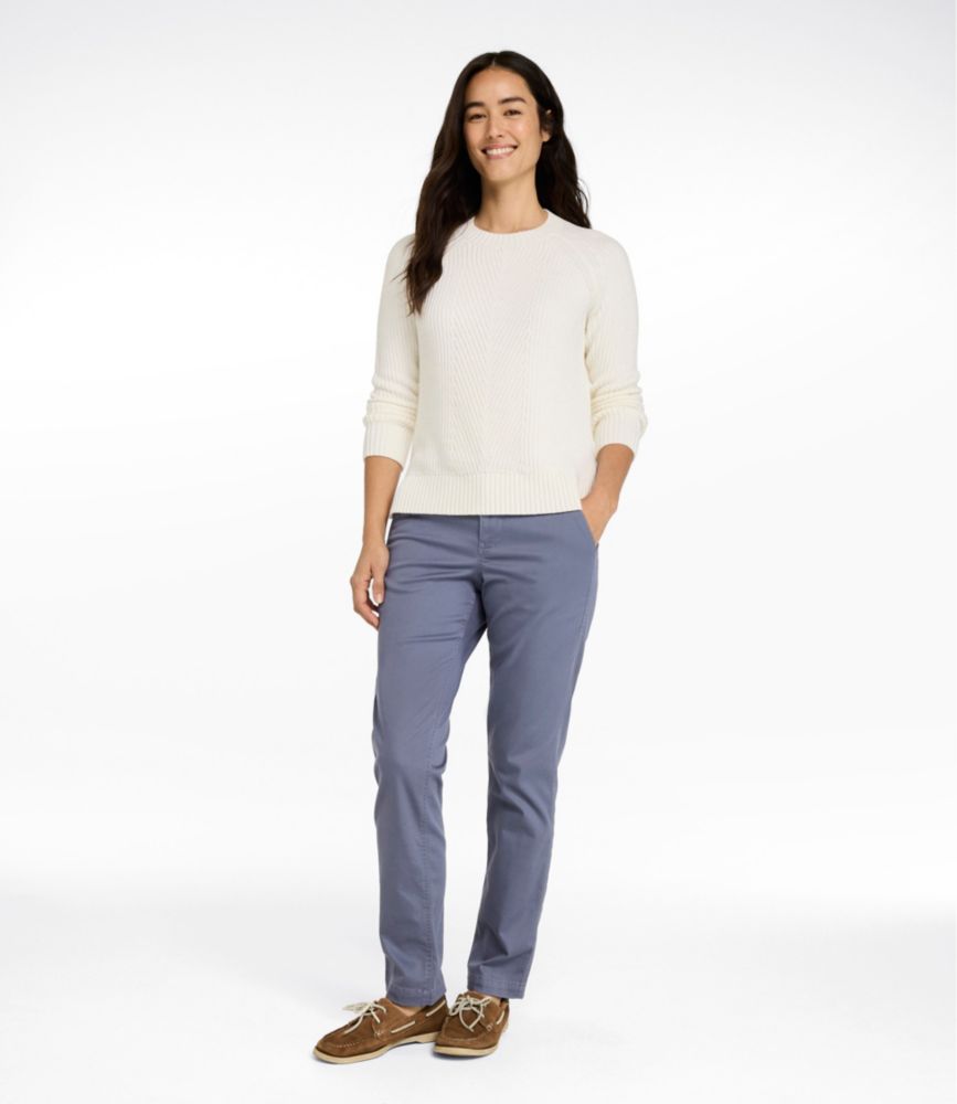 Women's Comfort Stretch Pants, Mid-Rise Straight-Leg Chino