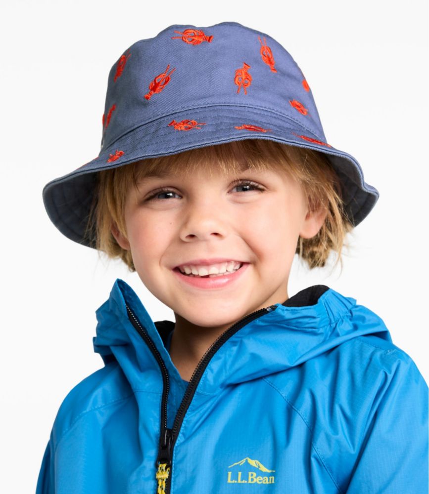 Kids' Bean's Reversible Cotton Bucket Hat