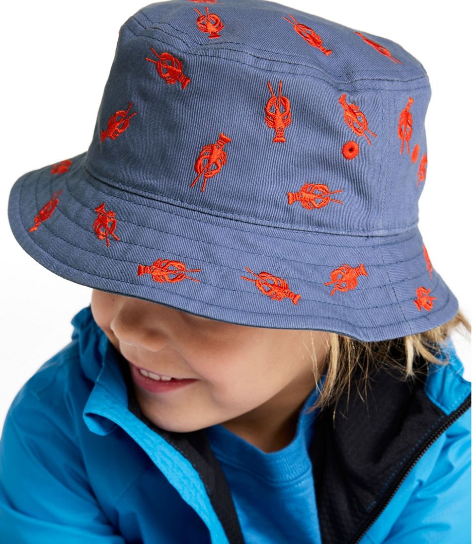 Kids' Bean's Reversible Cotton Bucket Hat