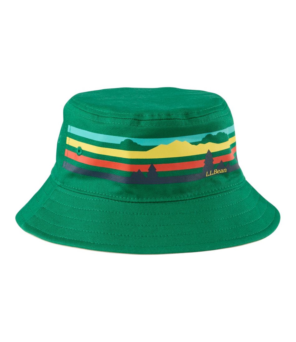 Kids' Bean's Reversible Cotton Bucket Hat