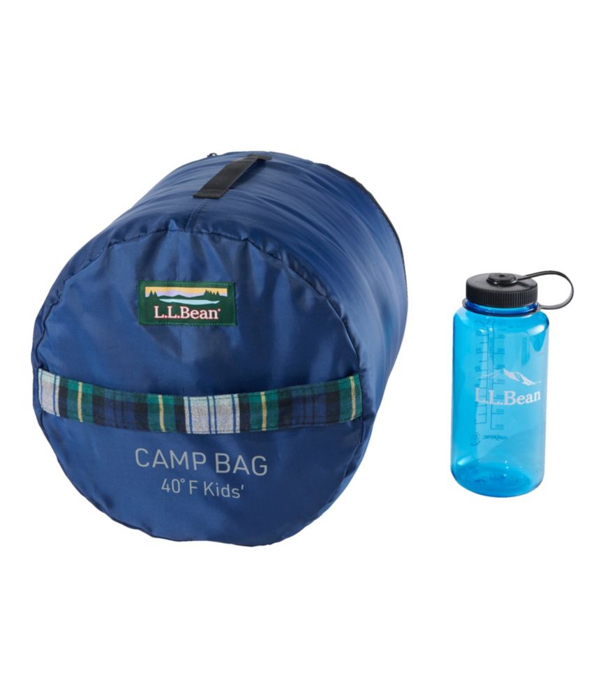 Kids' L.L.Bean Flannel Lined Camp Sleeping Bag, 40°