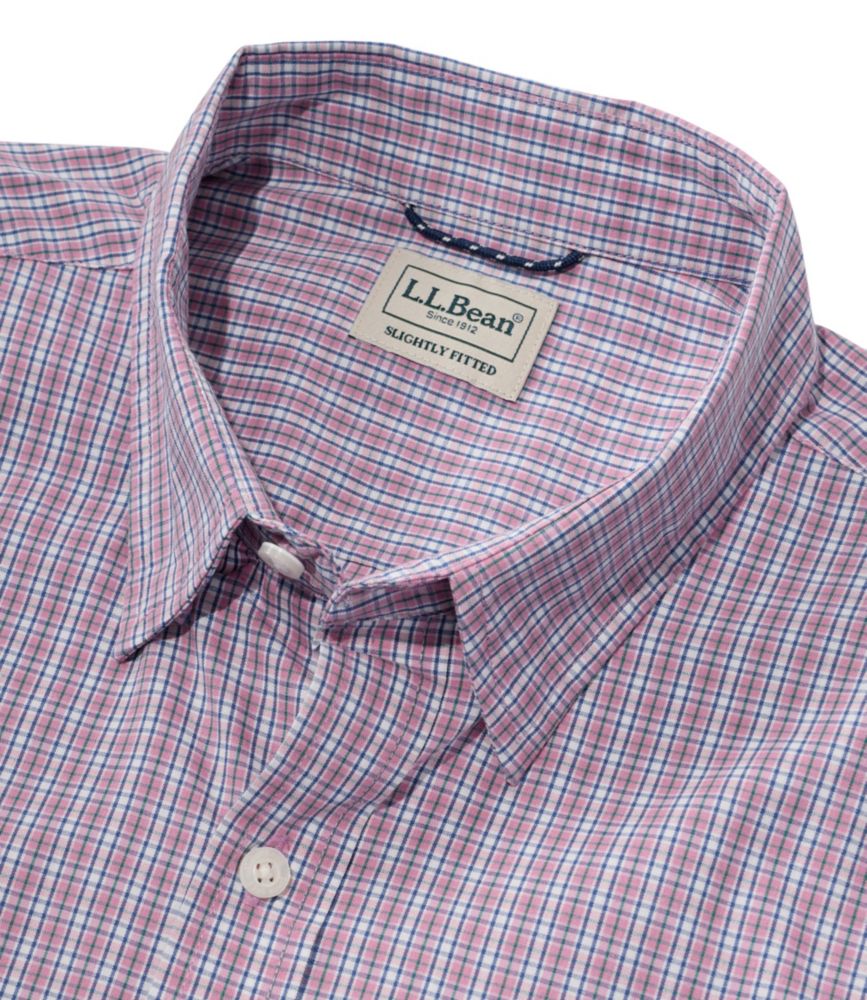 Men's Comfort Stretch Performance® Shirt, Long-Sleeve, Slightly Fitted Untucked Fit, Plaid