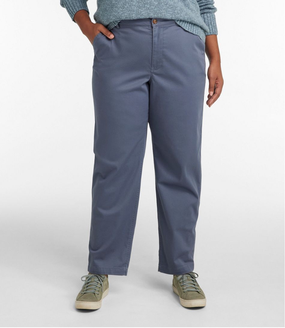 Women's Comfort Stretch Pants, Mid-Rise Straight-Leg Chino