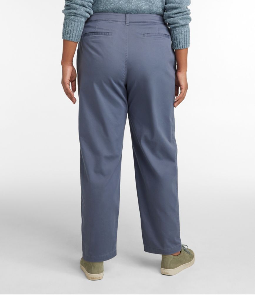Women's Comfort Stretch Pants, Mid-Rise Straight-Leg Chino