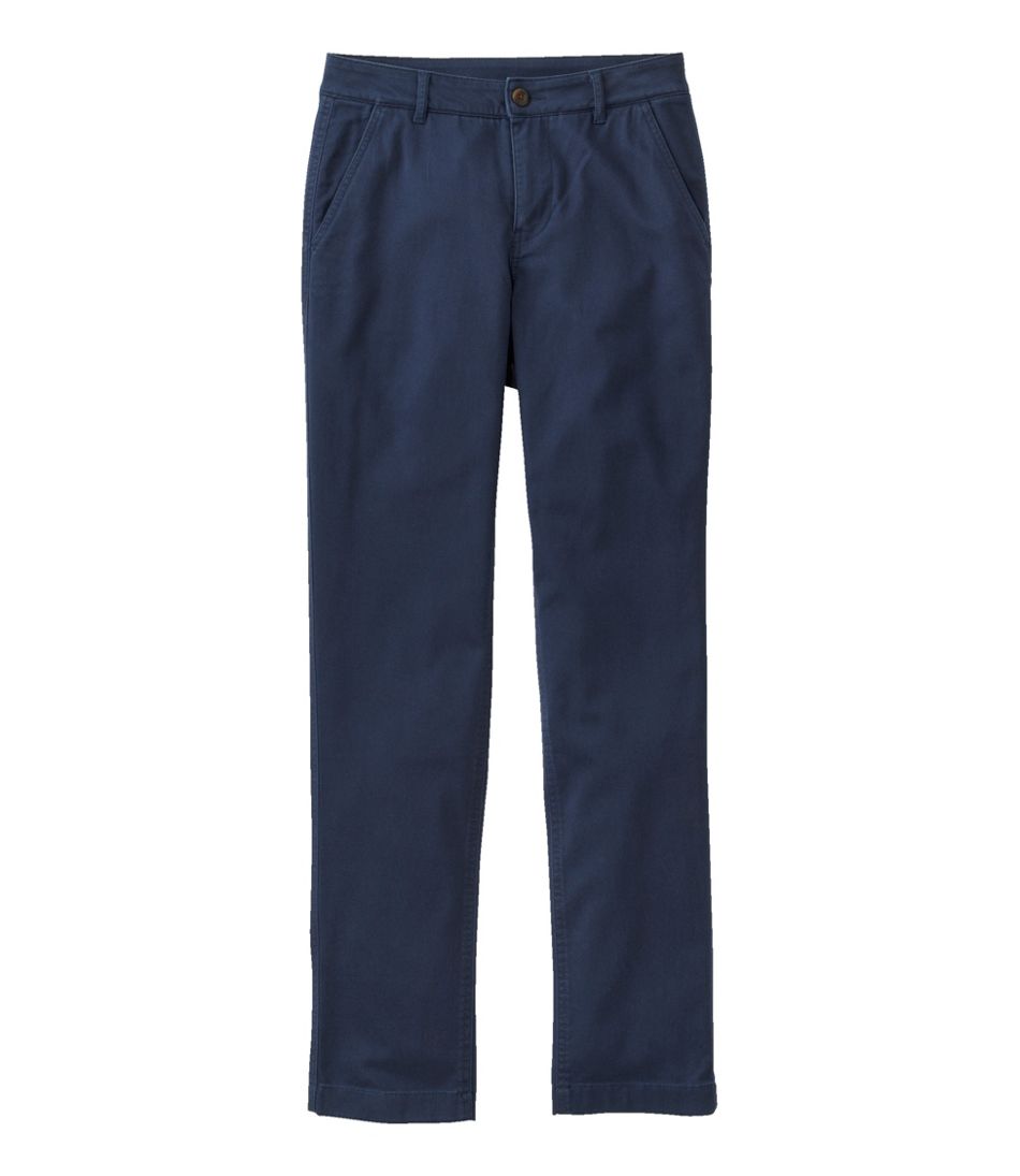 Women's Comfort Stretch Pants, Mid-Rise Straight-Leg Chino