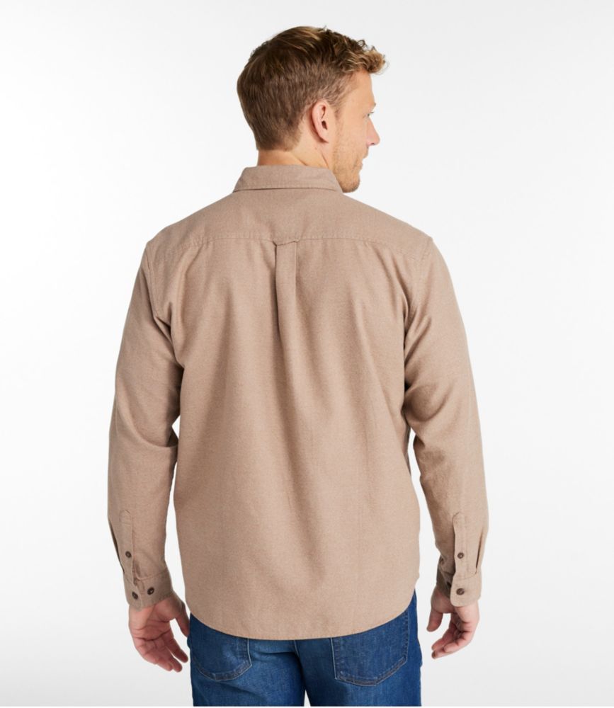 Men's Brushed Jaspé Twill Shirt, Traditional Untucked Fit
