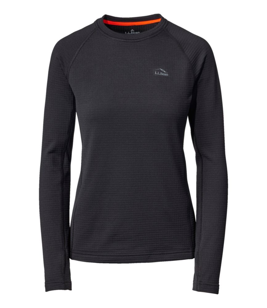 Home and Adventure Women s L.L.Bean Heavyweight Base Layer Crew Top for Everyday Wear Layering Travel and Outdoor Activities