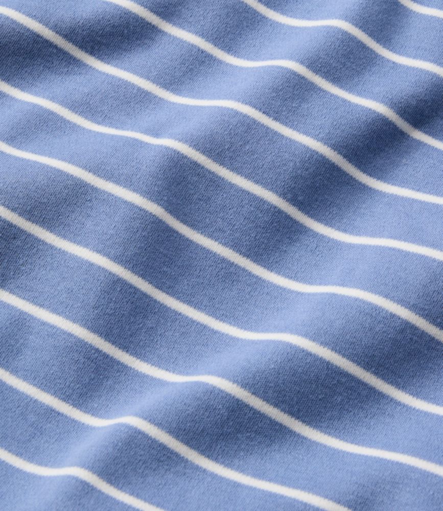 Women's L.L.Bean V-Neck Henley, Long-Sleeve Stripe