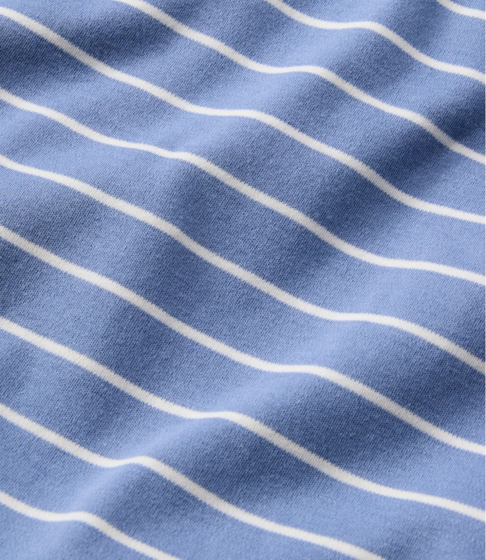 Women's L.L.Bean V-Neck Henley, Long-Sleeve Stripe