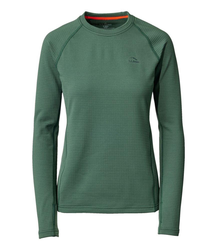 Home and Adventure Women s L.L.Bean Heavyweight Base Layer Crew Top for Everyday Wear Layering Travel and Outdoor Activities