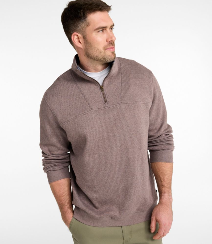 Men's All Seasons Textured Sweats, Quarter-Zip