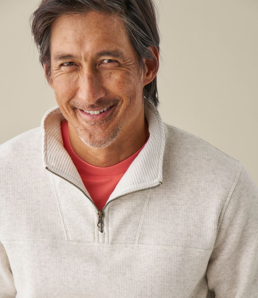 Men's All Seasons Textured Sweats, Quarter-Zip