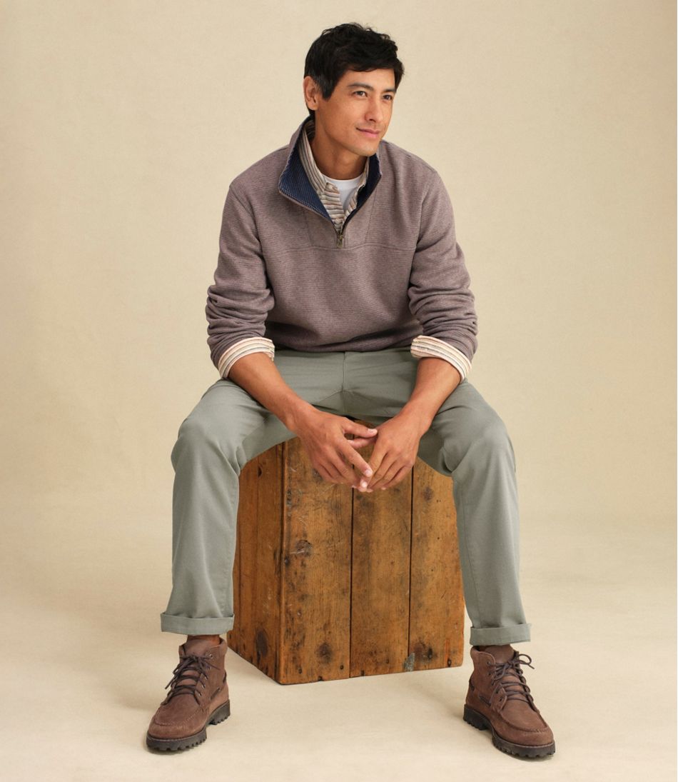 Men's All Seasons Textured Sweats, Quarter-Zip