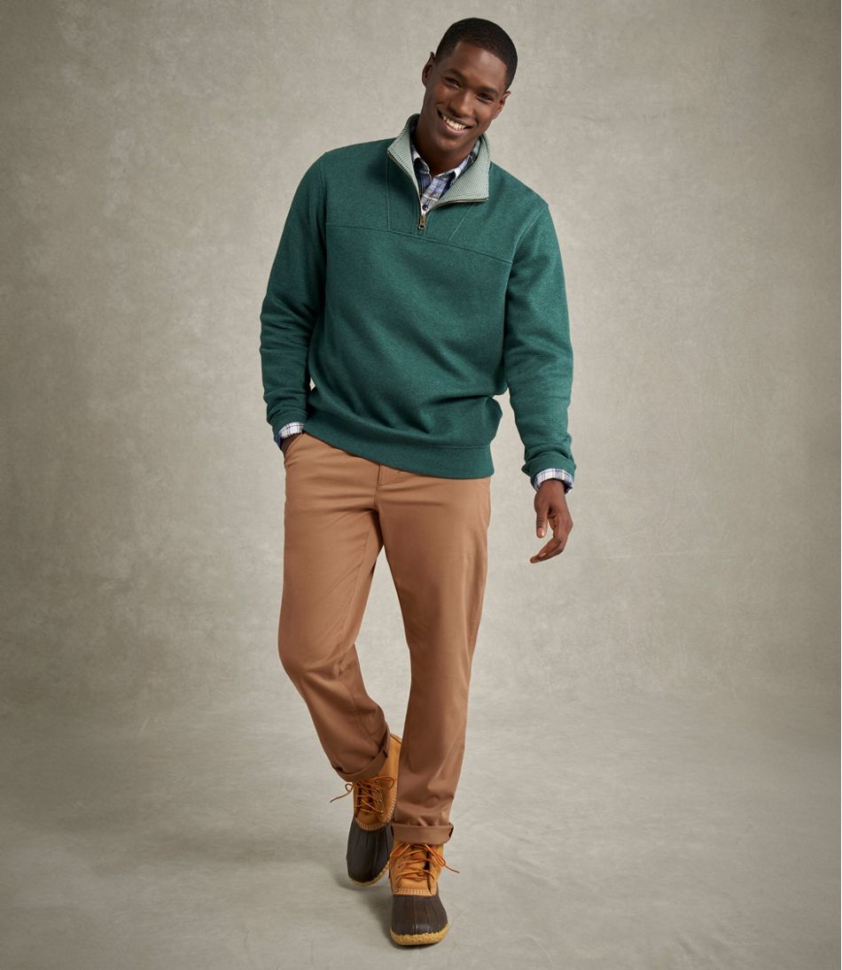 Men's All Seasons Textured Sweats, Quarter-Zip