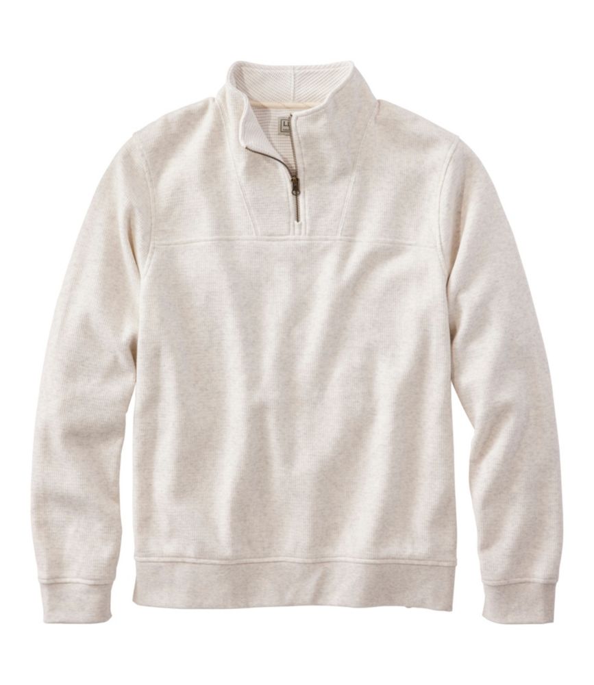 Daily Lifestyle Men s All Seasons Textured Sweats, Quarter-Zip for Everyday Wear Layering Travel and Outdoor Activities