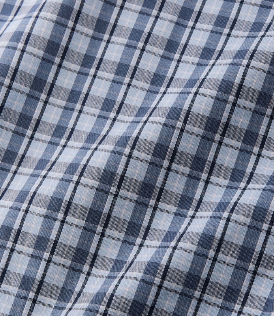 Men's Comfort Stretch Performance® Shirt, Short-Sleeve, Slightly Fitted Untucked Fit, Plaid