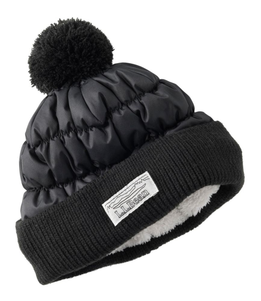 Travel and Trail Kids Puffer Pom Beanie for Daily Outfits Seasonal Wear and Outdoor Utility
