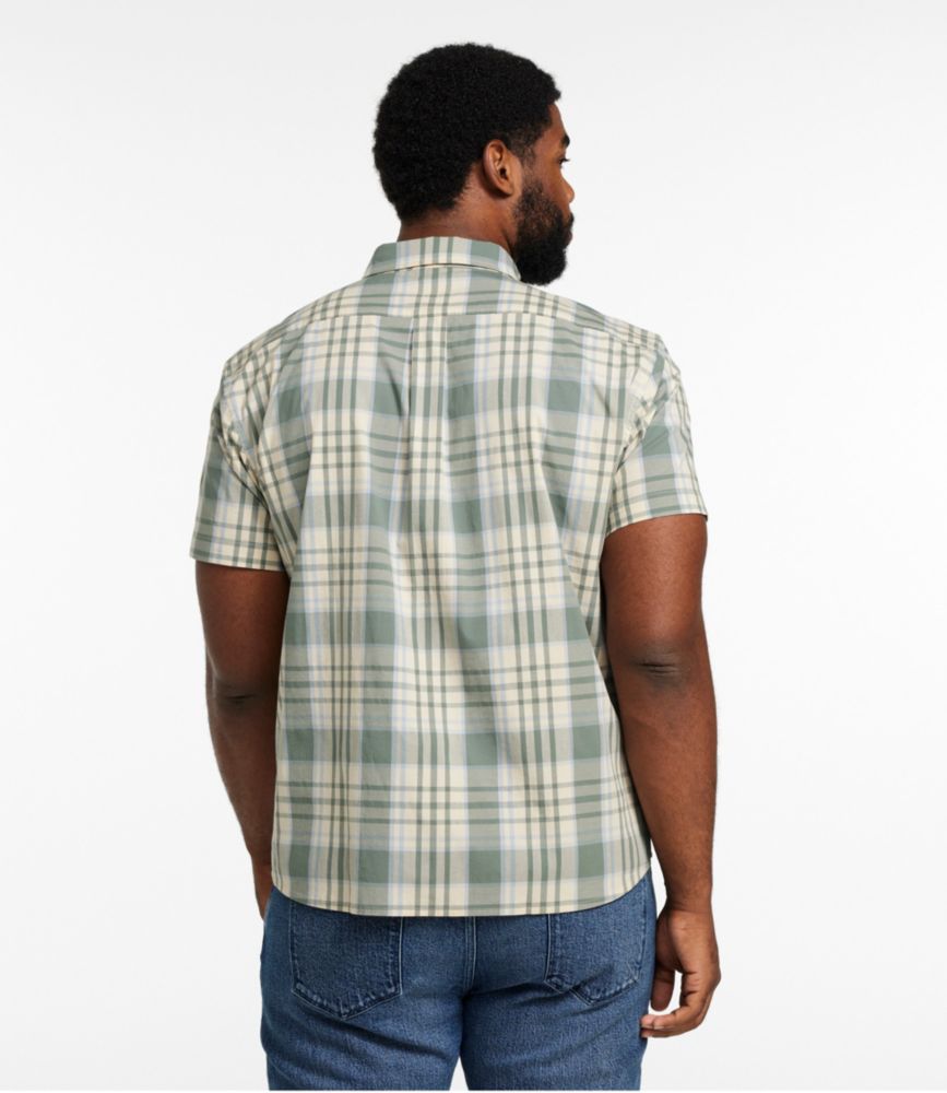 Men's Signature Stretch Poplin Shirt, Short-Sleeve, Slim Fit