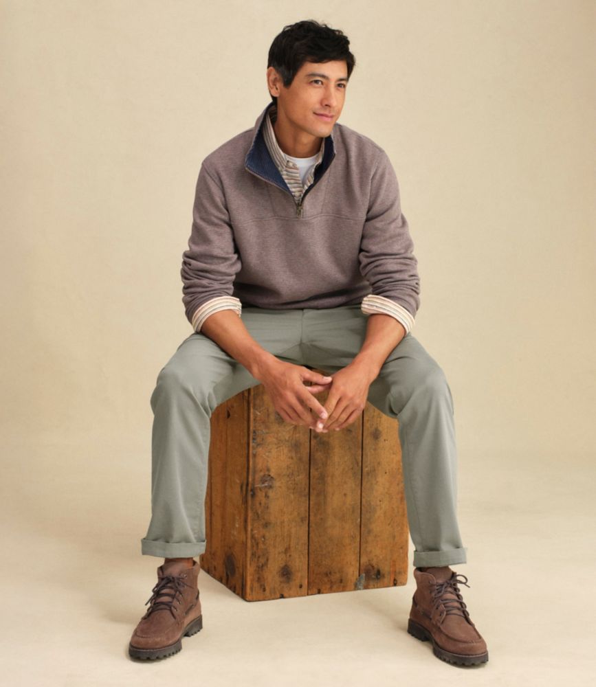 Men's All Seasons Textured Sweats, Quarter-Zip