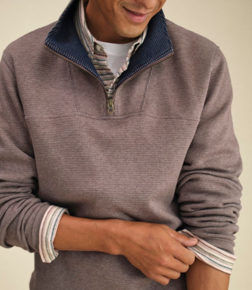 Men's All Seasons Textured Sweats, Quarter-Zip
