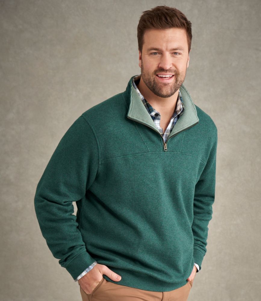Men's All Seasons Textured Sweats, Quarter-Zip