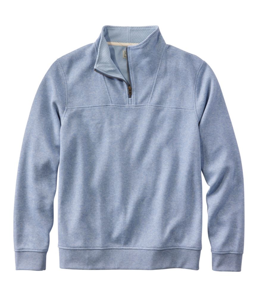 Daily Lifestyle Men s All Seasons Textured Sweats, Quarter-Zip for Everyday Wear Layering Travel and Outdoor Activities