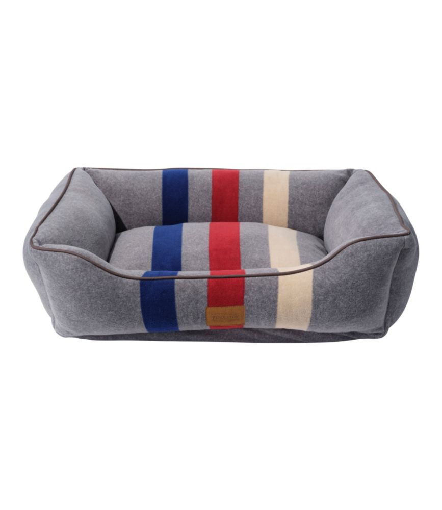 Outdoor Ready Cabin Stripe Dog Bed for Bedroom Entryway and Everyday Home Comfort