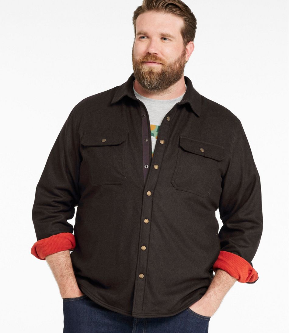 Men's Maine Guide Lightweight Lined Wool Field Shirt