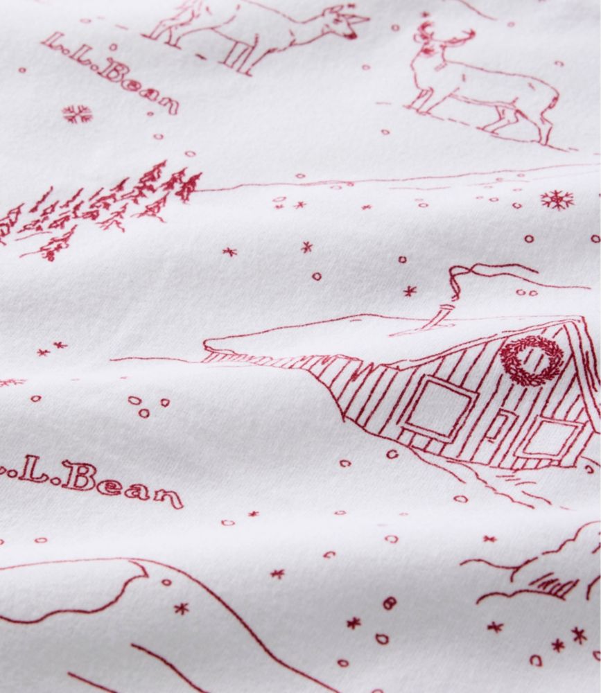 Holiday Toile Flannel Sheet Collection