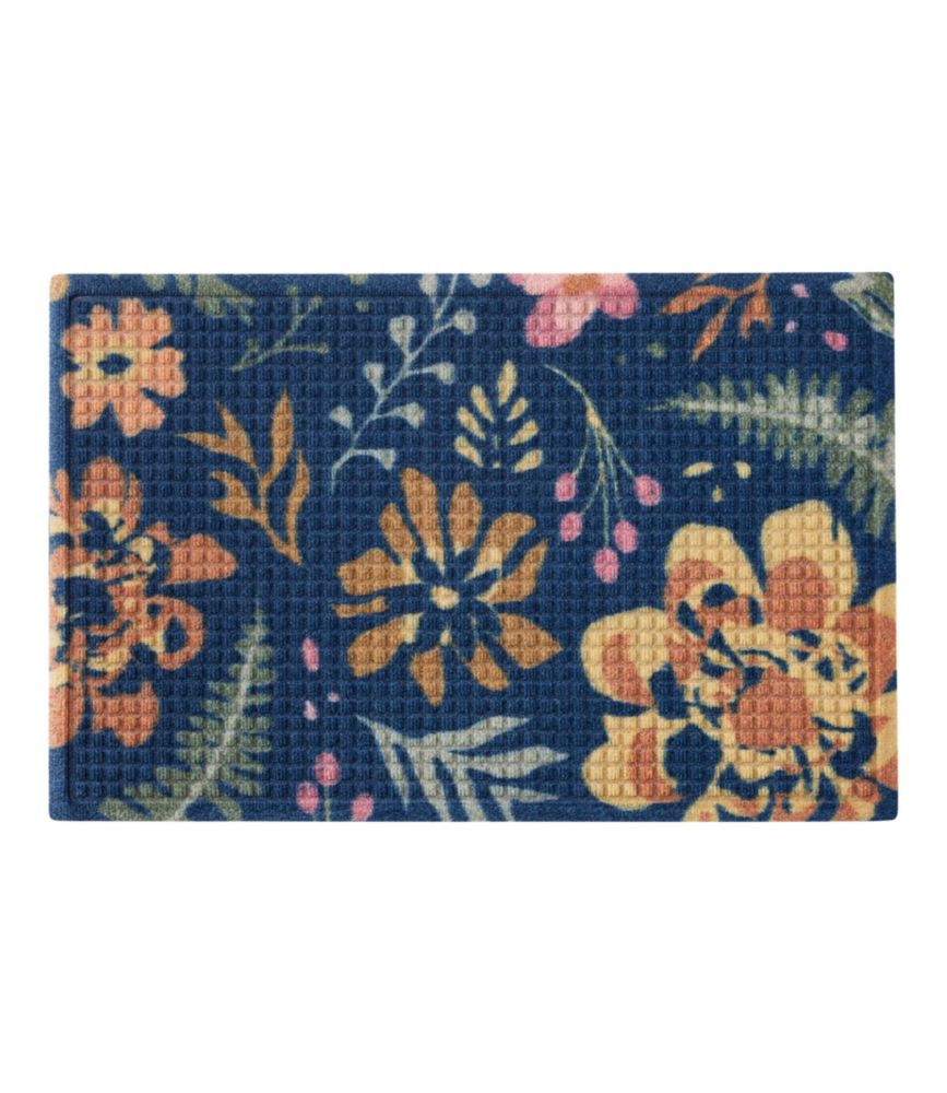 Printed Recycled Waterhog Doormat, Floral