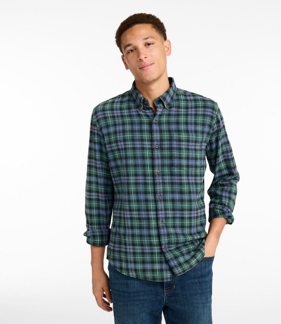 Men's Sunwashed Twill Shirt, Slightly Fitted Untucked Fit