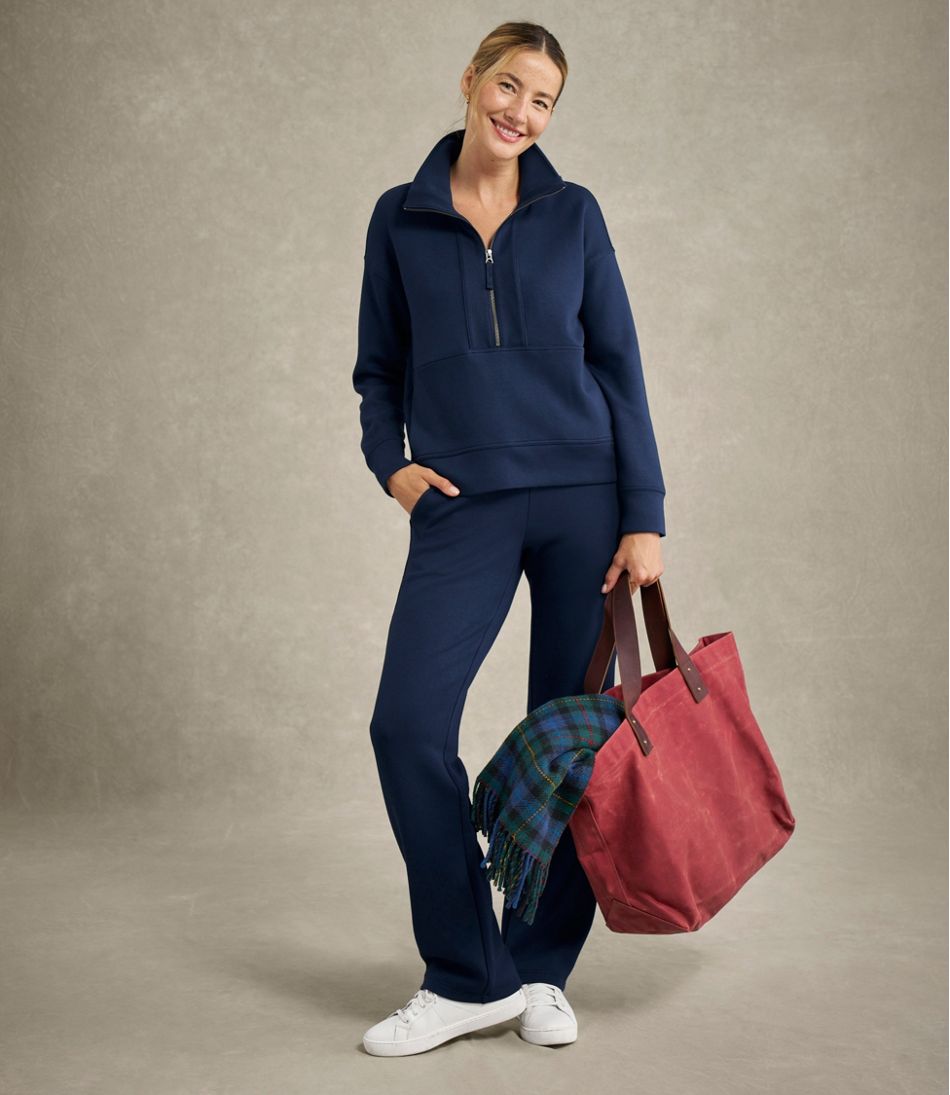 Women's L.L.Bean CloudSoft Pants, Mid-Rise Straight-Leg