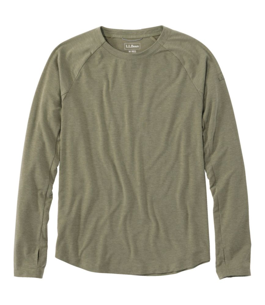 Home and Adventure Men s SunSmart Comfort Crew, Long Sleeve for Everyday Wear Layering Travel and Outdoor Activities