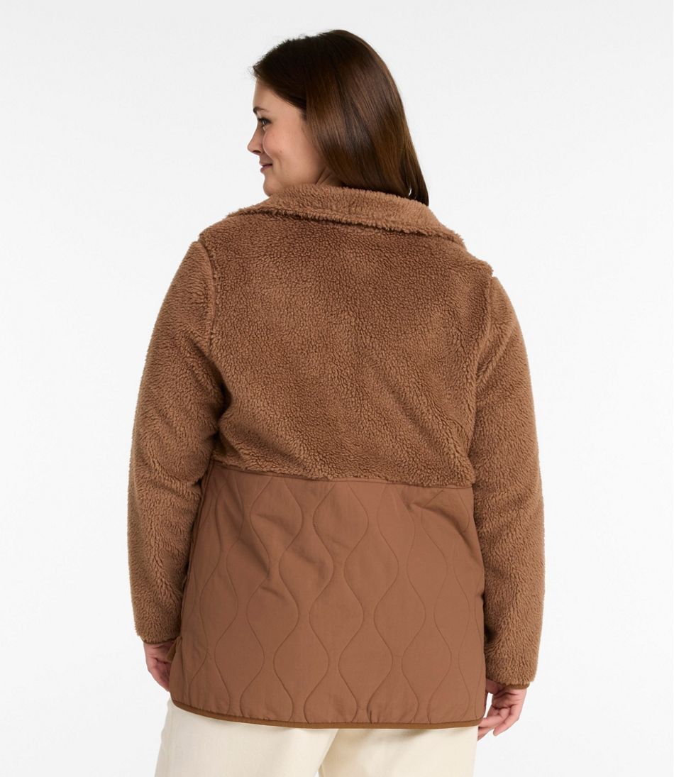 Women's Bean's Mixed Media Sherpa Fleece Jacket