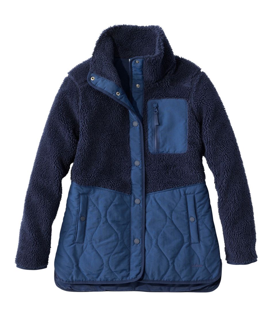Women's Bean's Mixed Media Sherpa Fleece Jacket