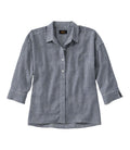 Women's Signature Linen-Blend Button-Front Shirt, Three-Quarter-Length Sleeve