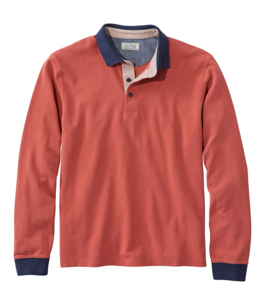 Outdoor Ready Men s Casco Bay Rugged Polo, Long-Sleeve for Everyday Wear Layering Travel and Outdoor Activities